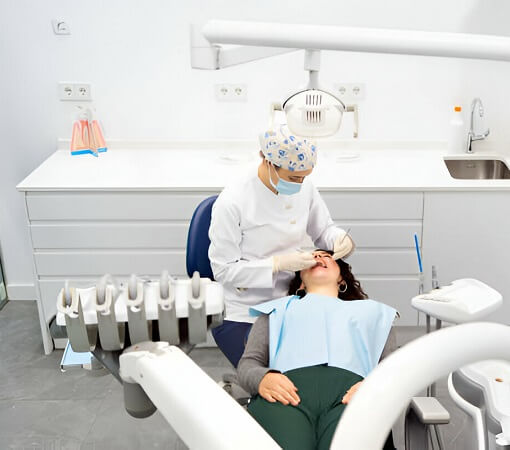 Cleaning Treatment In Dental Clinic